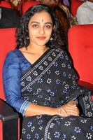 Nithya Menon In Black Saree Photos